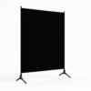 Czarny parawan jednodziałowy, 175x180 cm