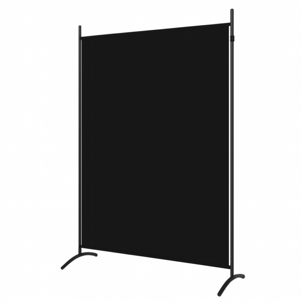Czarny parawan jednodziałowy, 175x180 cm