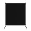 Czarny parawan jednodziałowy, 175x180 cm