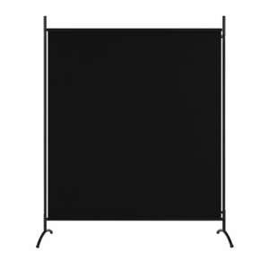 Czarny parawan jednodziałowy, 175x180 cm