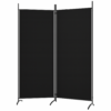 Parawan czarny 2-częściowy 175x180cm