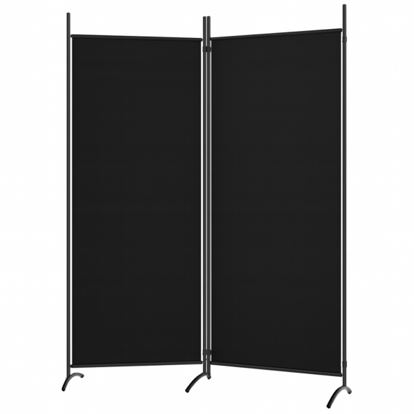 Parawan czarny 2-częściowy 175x180cm