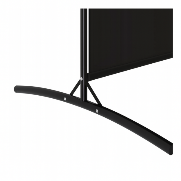 Parawan 5-częściowy czarny, składany 433x180cm