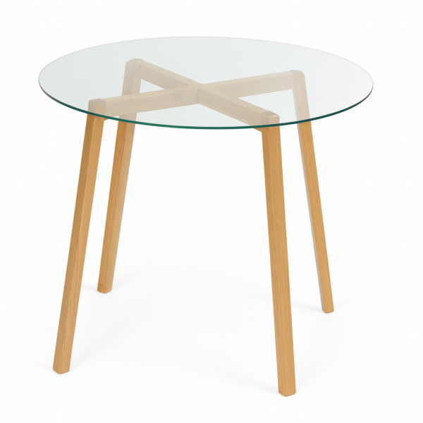 Blat szklany okrągły 600 mm, szkło hartowane