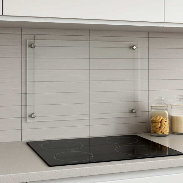 Osłona kuchenna szklana 70x40 cm, panel ochronny