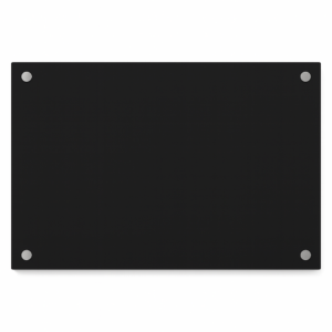 Czarny panel ochronny 70x40cm, osłona kuchenna