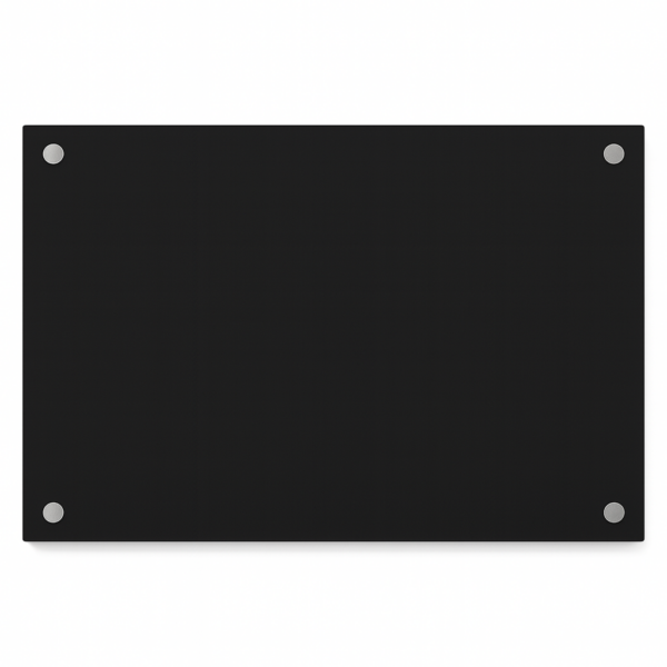 Czarny panel ochronny 70x40cm, osłona kuchenna