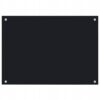 Czarny panel ochronny 70x50cm, osłona kuchenna