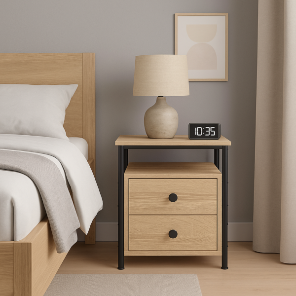 Szafka nocna 34x35,5x50cm, dąb sonoma