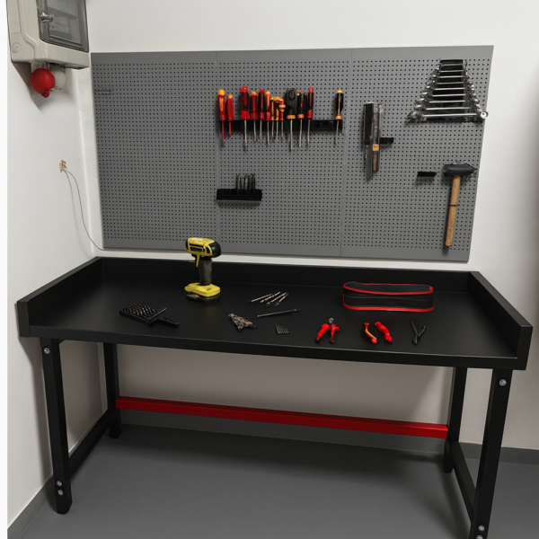 Stelaż pod blat warsztatowy 150x57x79 cm, metal