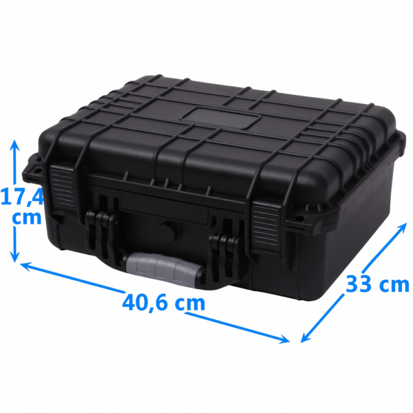 Wodoodporna walizka ochronna 40,6×33×17,4 cm z piankami