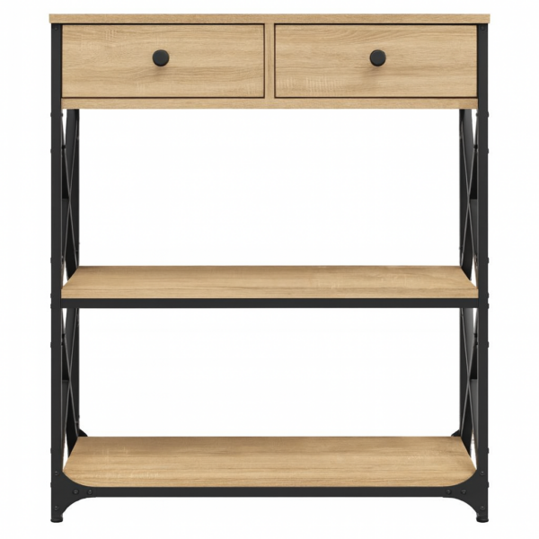 Komoda, stolik konsolowy dąb sonoma 75x28x75 cm