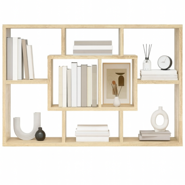 Regał wiszący dąb sonoma 85x16x52,5 cm, półka ścienna