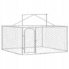 1764936241-1764936809-62737 Kojec dla psa stalowy z dachem 200×200×150 cm