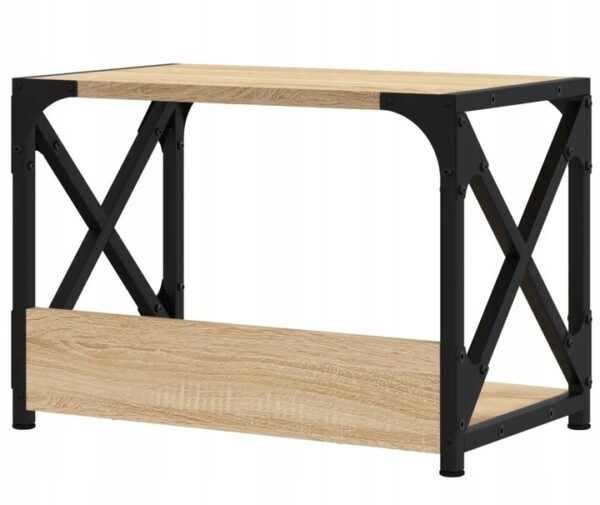 Stojak na drukarkę 2-poziomowy dąb sonoma