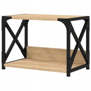 Stojak na drukarkę 2-poziomowy dąb sonoma