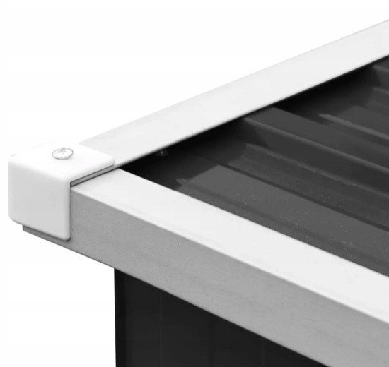 Wiata na drewno opałowe stalowa 330×84×152 cm