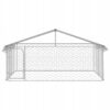 1764940193-1764941035-40127 Kojec dla psa stalowy z dachem 300×300×150 cm